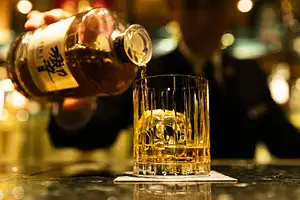 Japanese Whisky Collection Suntory Premium Selection At Captain's Bar